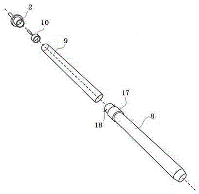 Liner type undisturbed soil fetcher with bracket