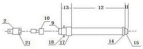 Liner type undisturbed soil fetcher with bracket