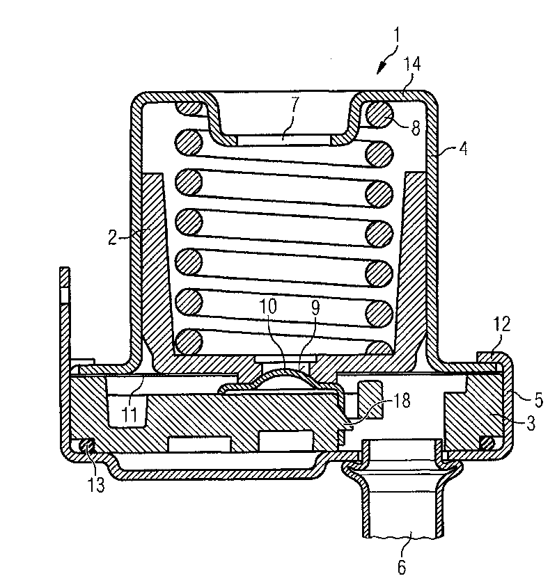 Pressure regulator for a fuel supply unit