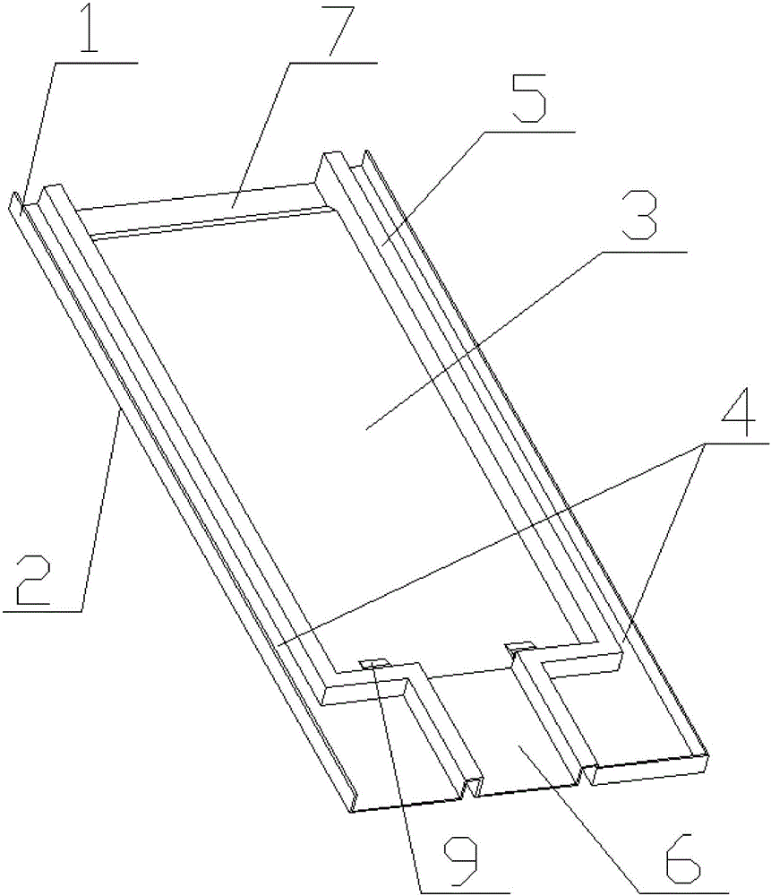 Pre-buried box structure, door body used for refrigerator and refrigerator