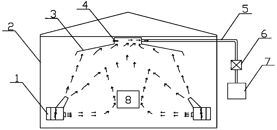 Intelligent purification system for large-scale factory building welding smoke haze