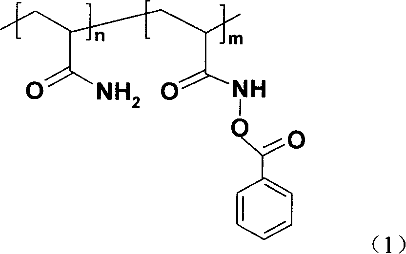 PH sensitive solution polyacrylic acyloxy oxo acetate and its synthesis method