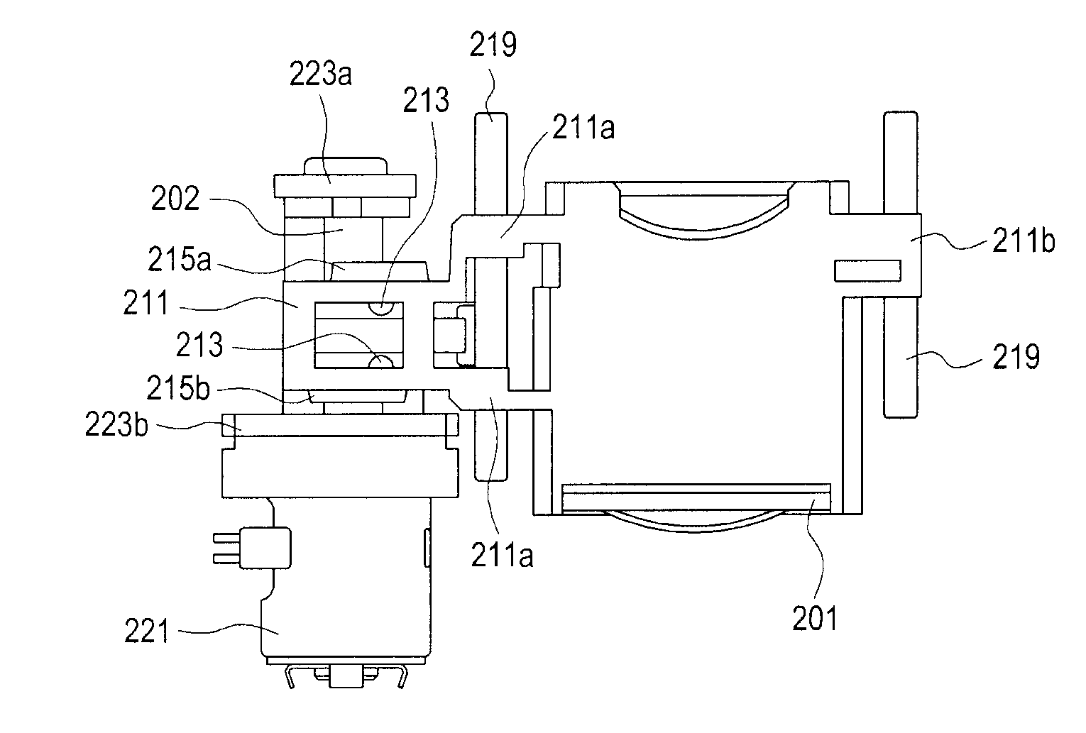 Focusing apparatus for optical device