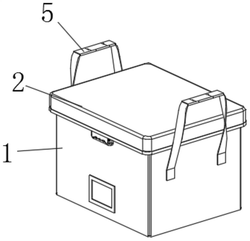 Fireproof storage box with heat insulation function