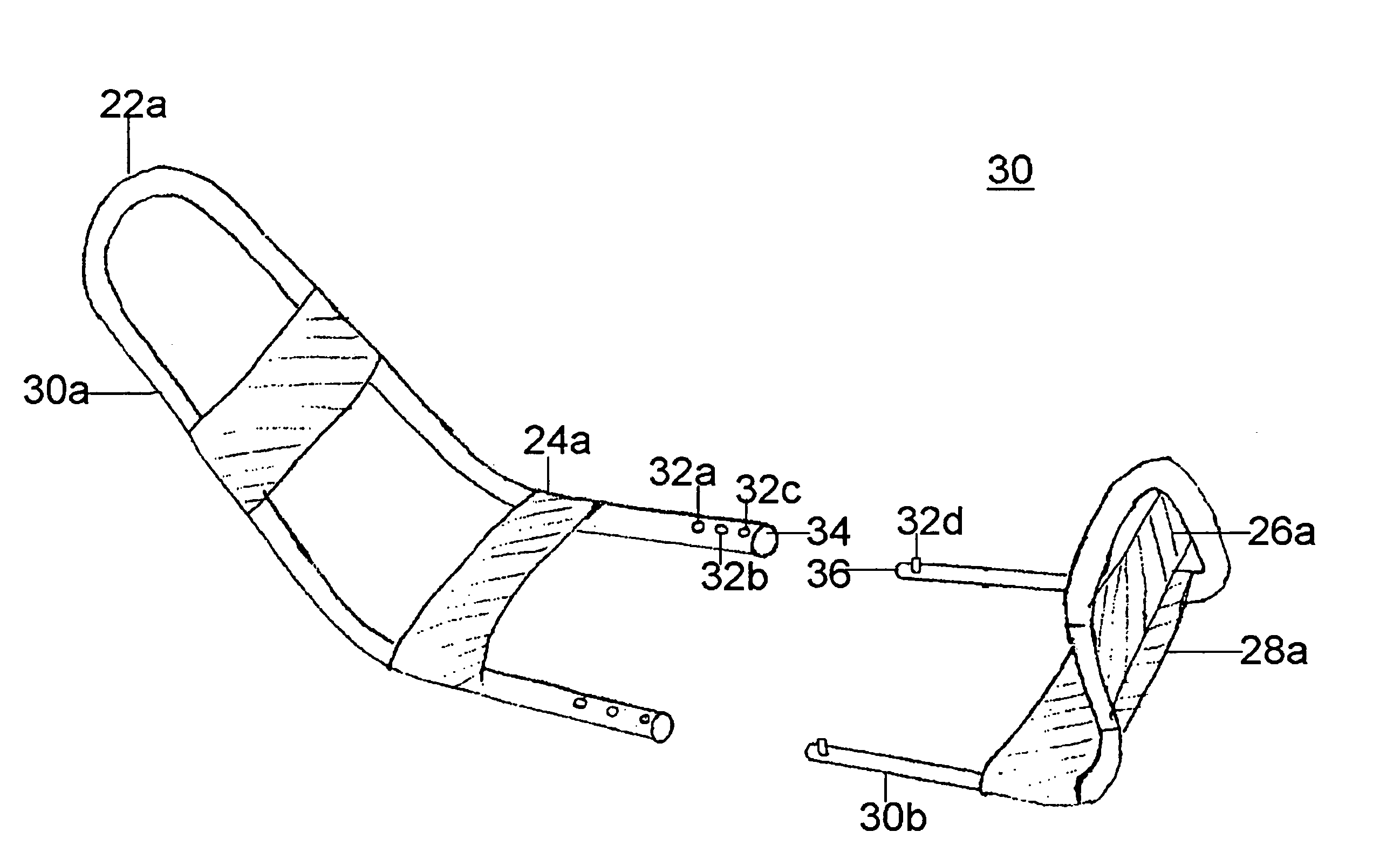 Apparatus for stretching hamstrings