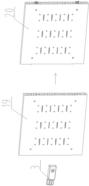 Combined type exhibition board easy to assemble and disassemble and manufacturing method thereof