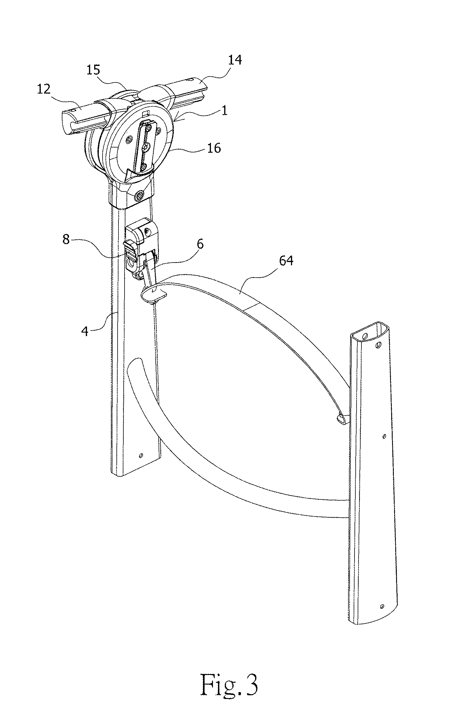 Baby stroller capable of being folded with one hand