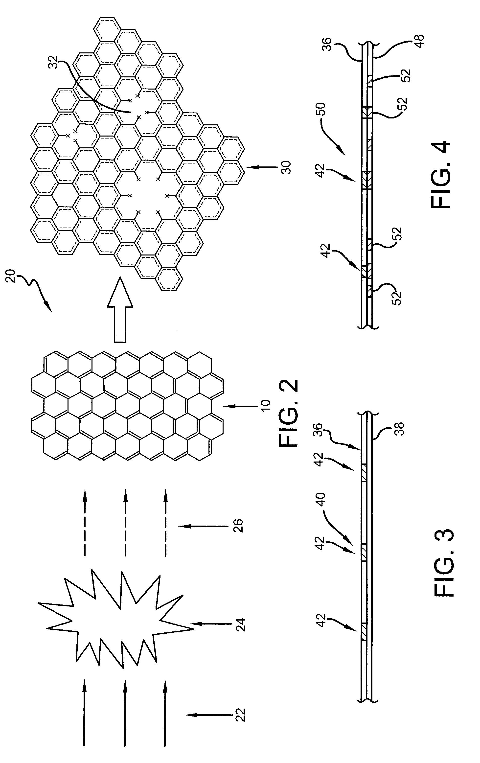 Methods for perforating graphene using an activated gas stream and perforated graphene produced therefrom