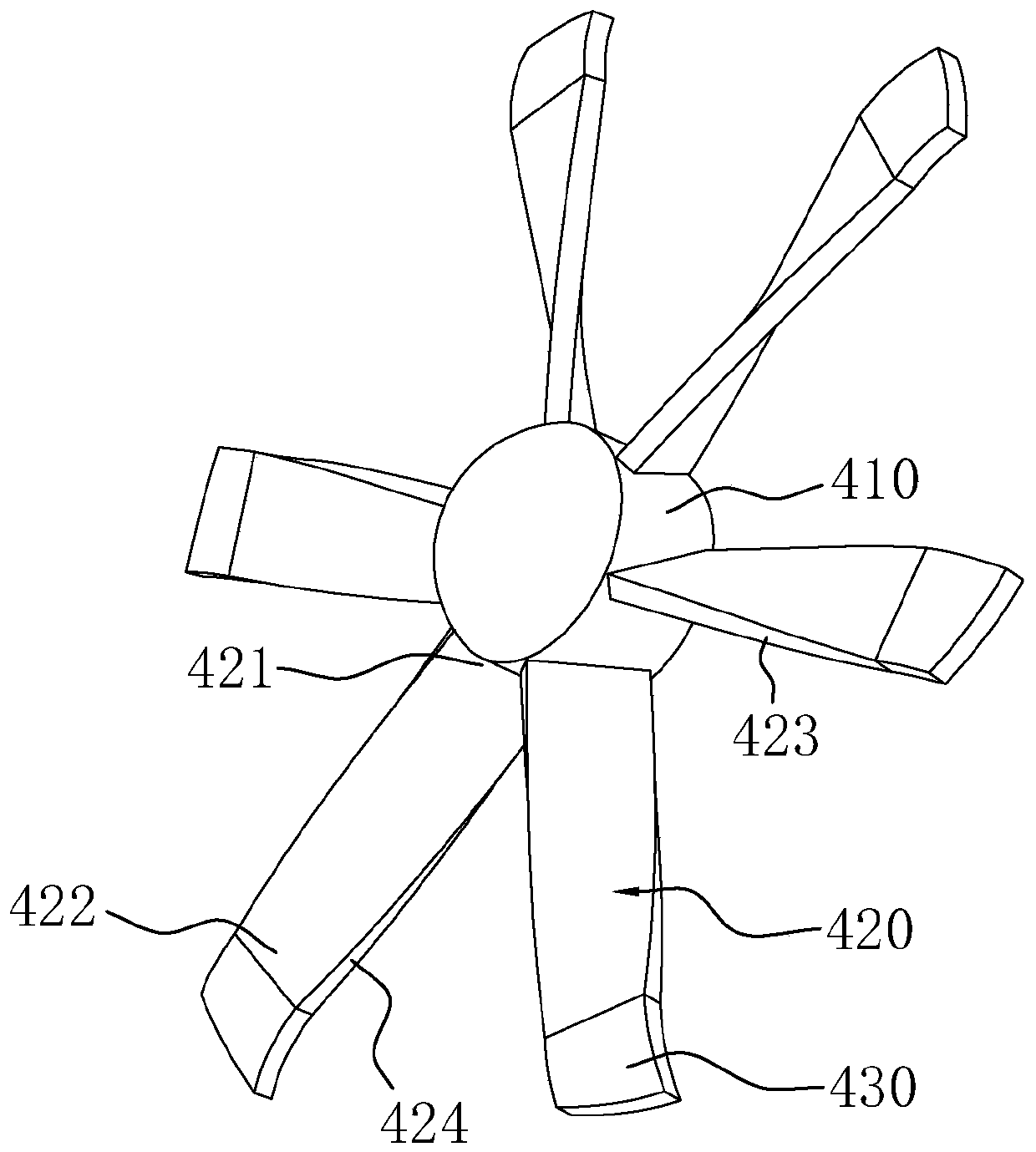 Low-noise axial flow fan