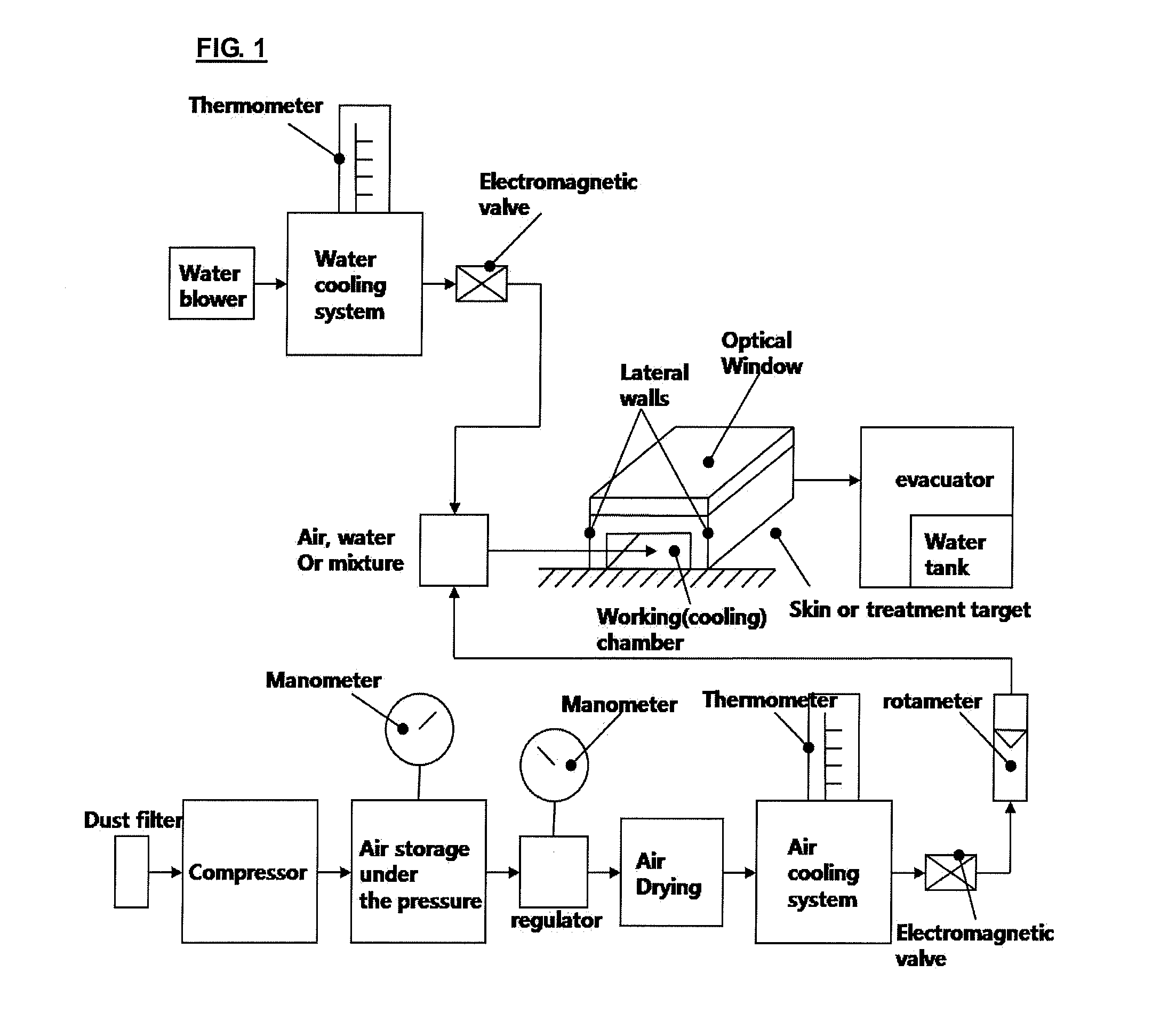 Skin cooling system