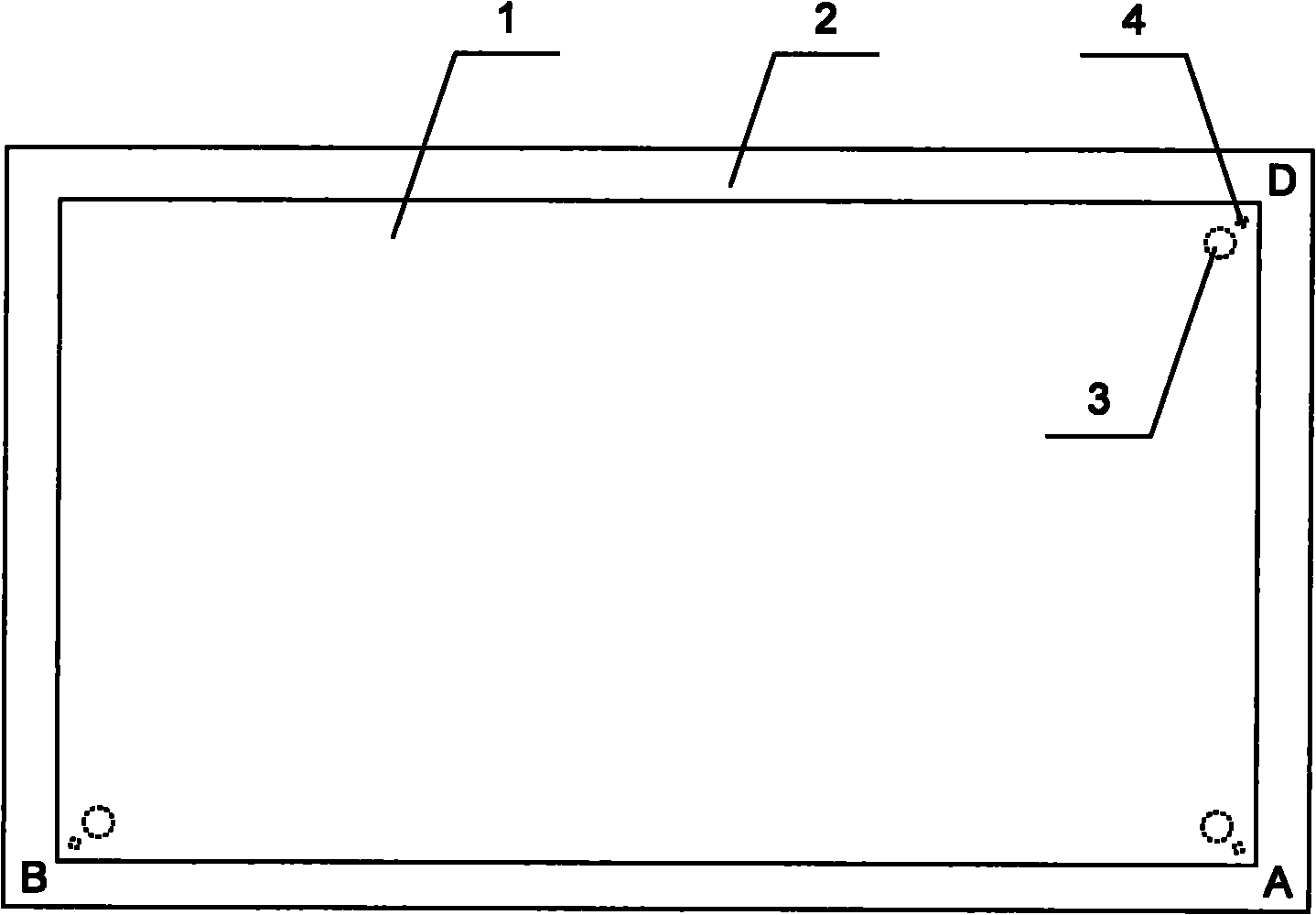 Touch display and method for determining positions of touch points