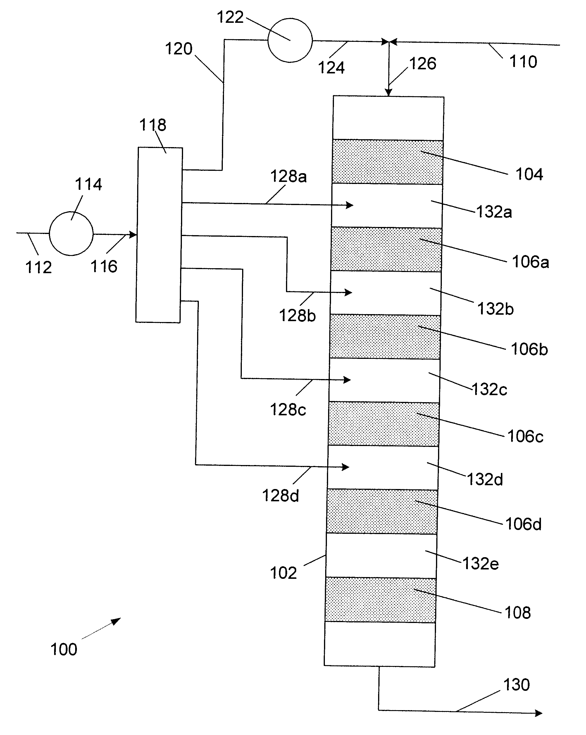 Process and Apparatus for Alkylation of Aromatic Compound with Aliphatic Mono-Olefin Compound of 8 to 18 Carbon Atoms