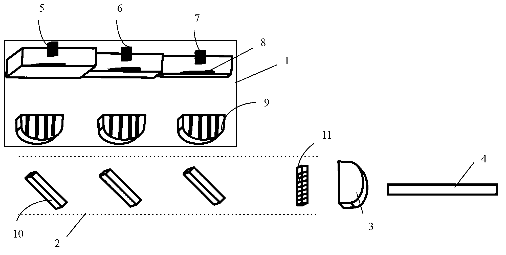 Coupling device and method for narrow spectral high-power semiconductor laser