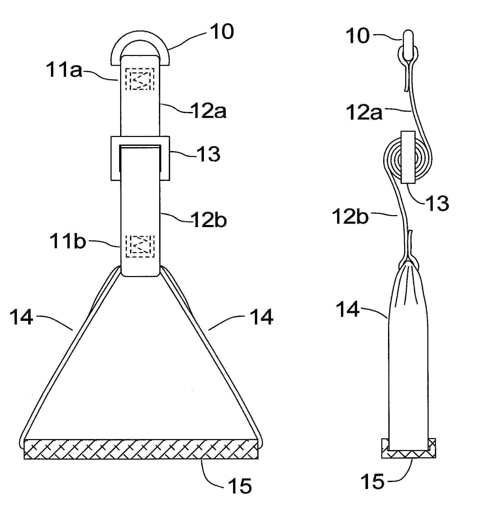 Retractable stirrup designed for compact storage