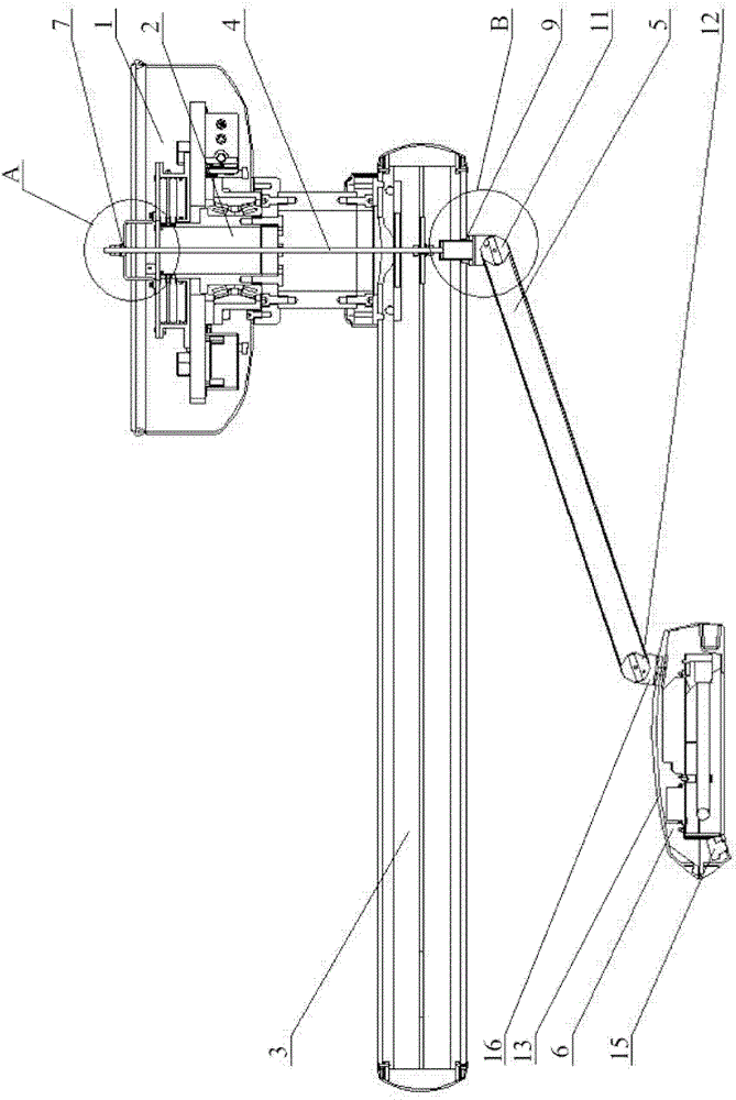 Anti-follow-up monitoring and lighting integrated device for medical pendant