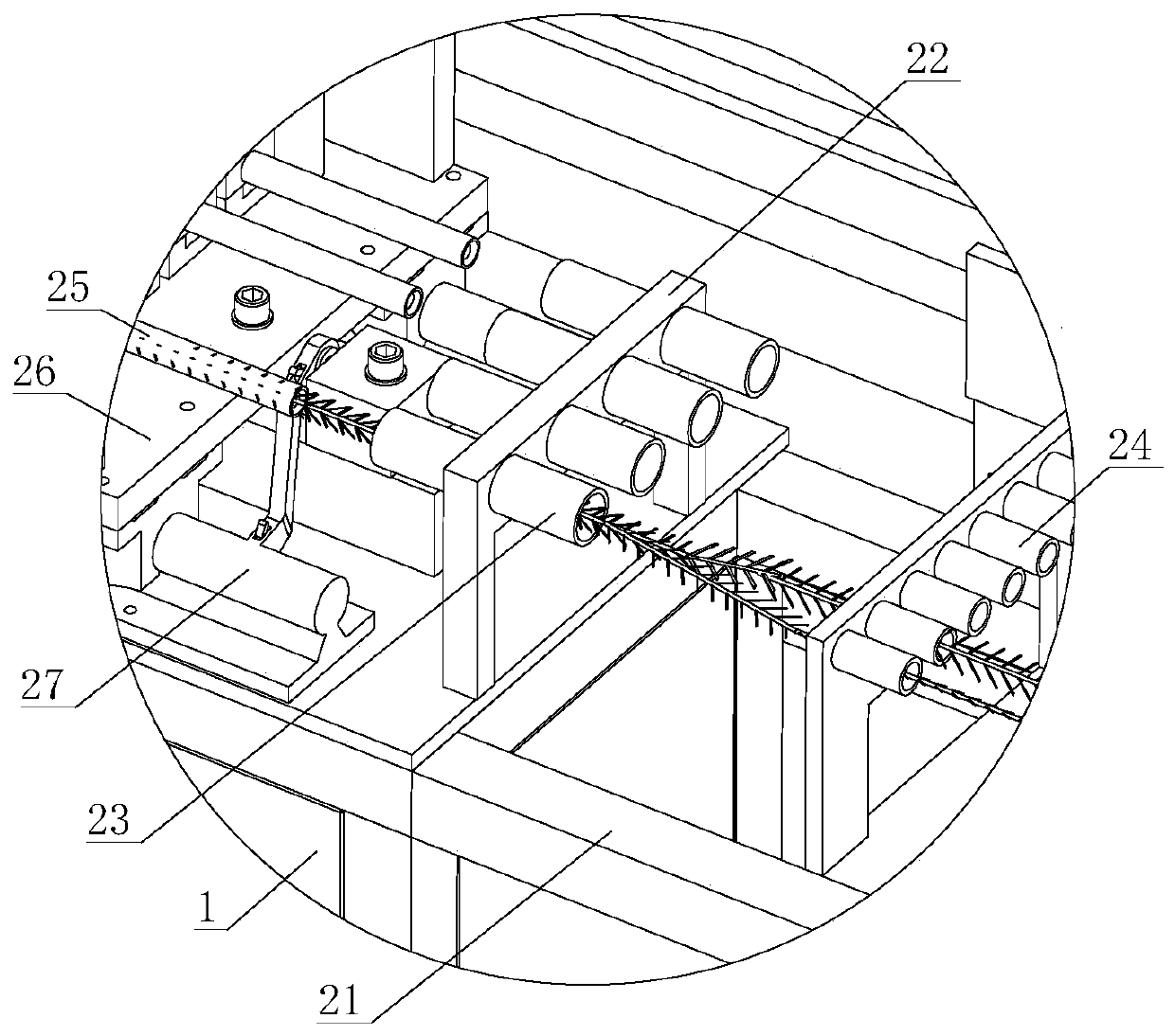 Full-automatic Christmas tree leaf-cutting and branch-binding integrated machine