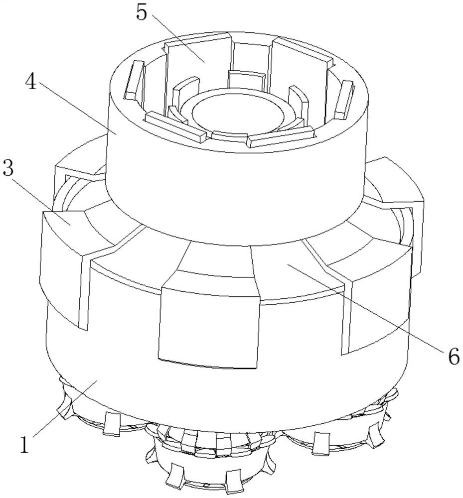 Efficient filtering type shale gas exploitation device