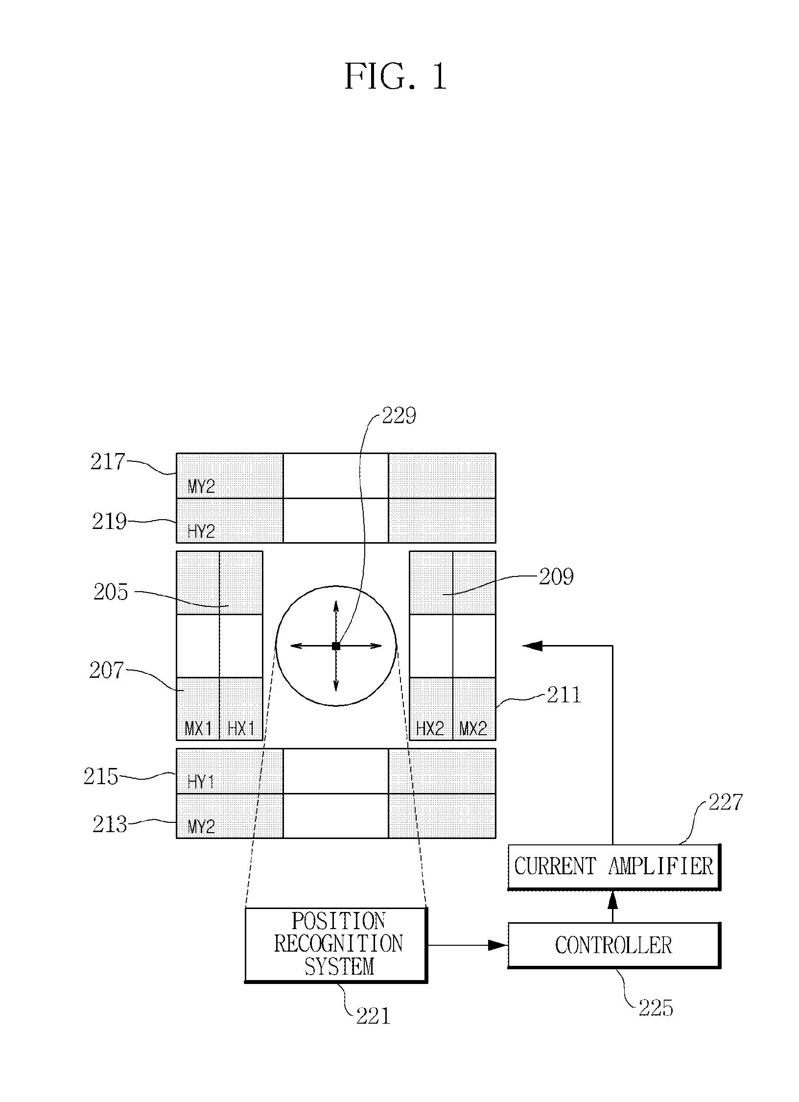 Electromagnetic coil system for driving control of micro-robot