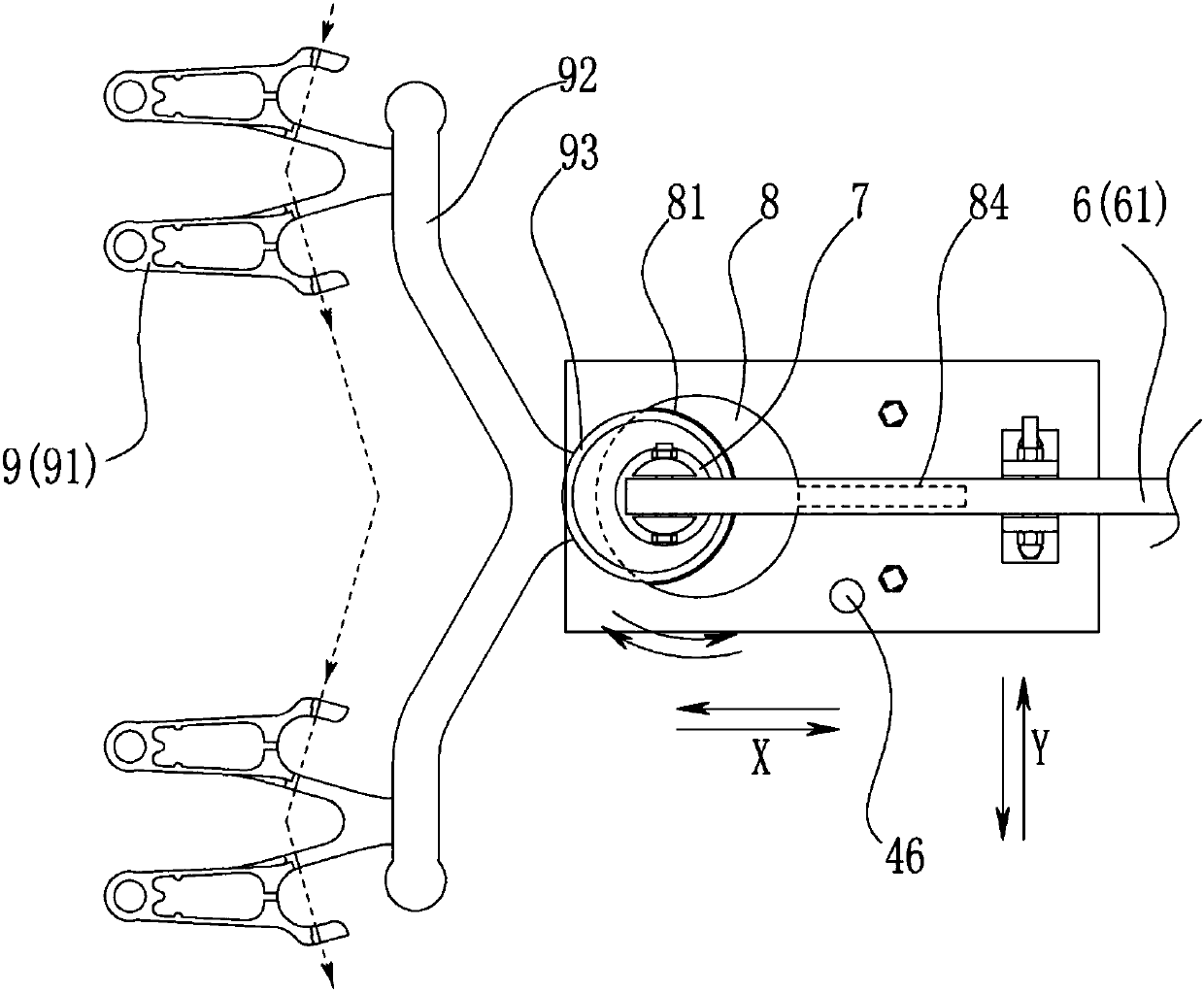 A cutting machine tool for crankshaft connecting rod production