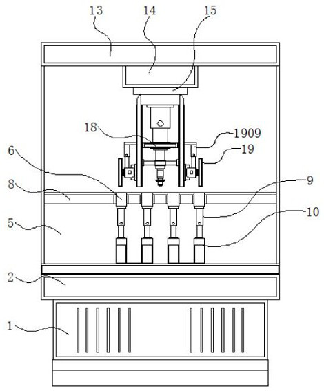 Conveniently-adjusted cutting and grinding integrated equipment for computer chip processing