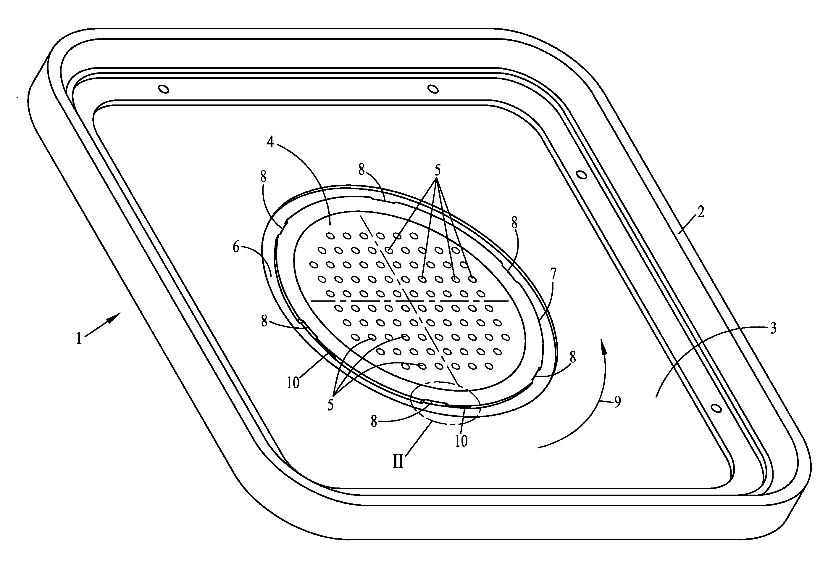 Medical sterilization container with gas-exchange filter