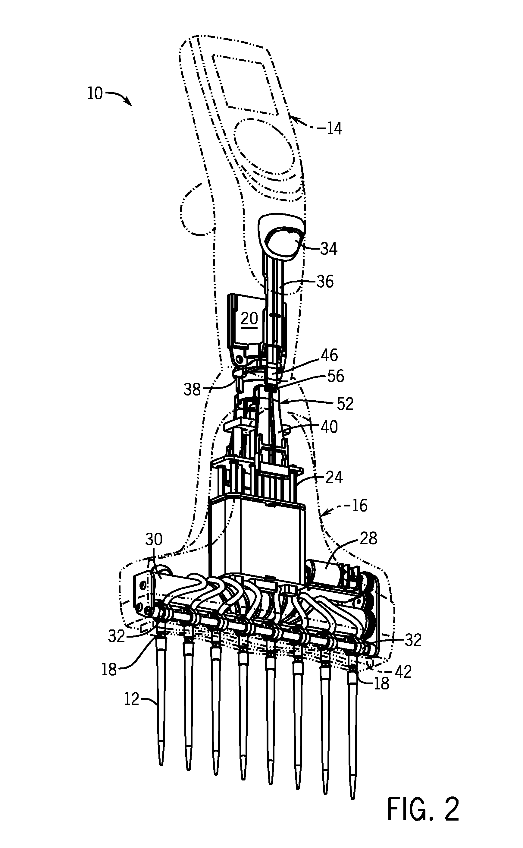 Multi-Channel Pipettor with Repositionable Tips