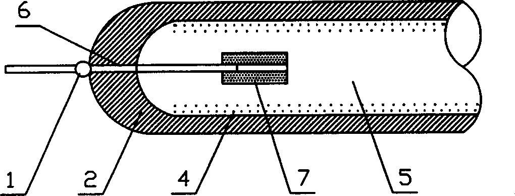 Mercury-containing gas discharge tube and suction device thereof