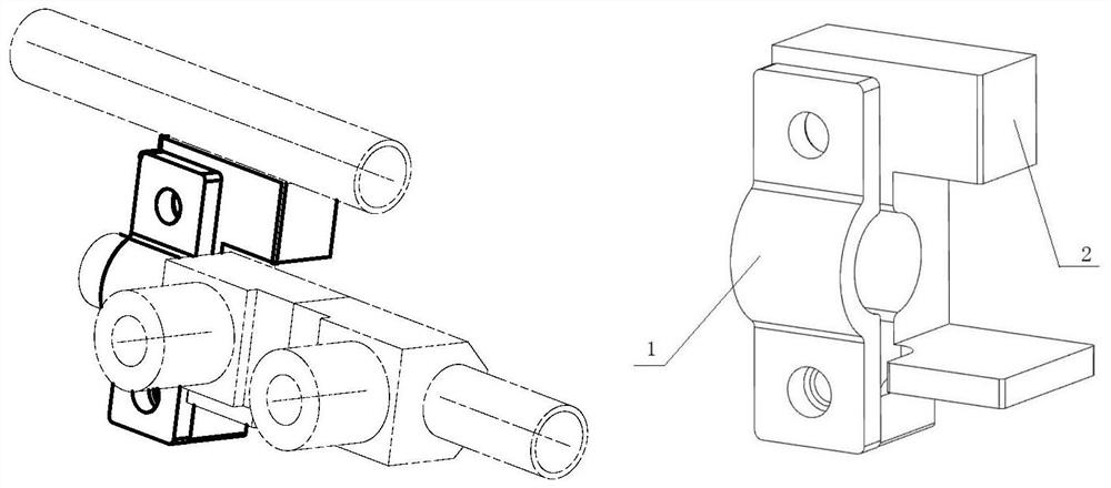 Engine complicated structure ring pipe positioning repairing method