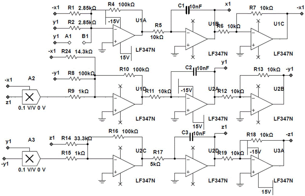 Adaptive synchronization method and adaptive synchronization circuit of y&lt;2&gt;-contained Chen hyper-chaotic system based on memristor