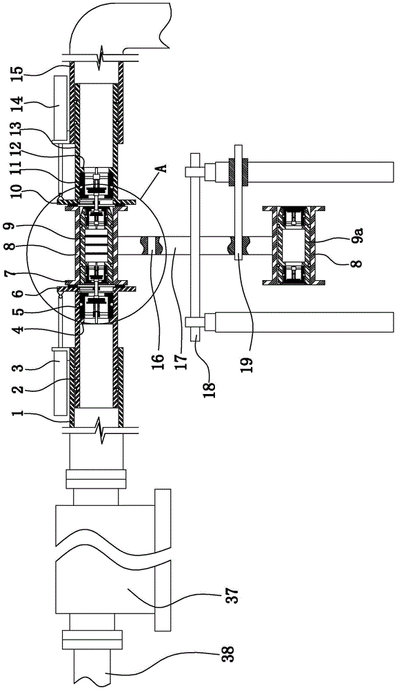 Water particle collection device in aquaculture sea area