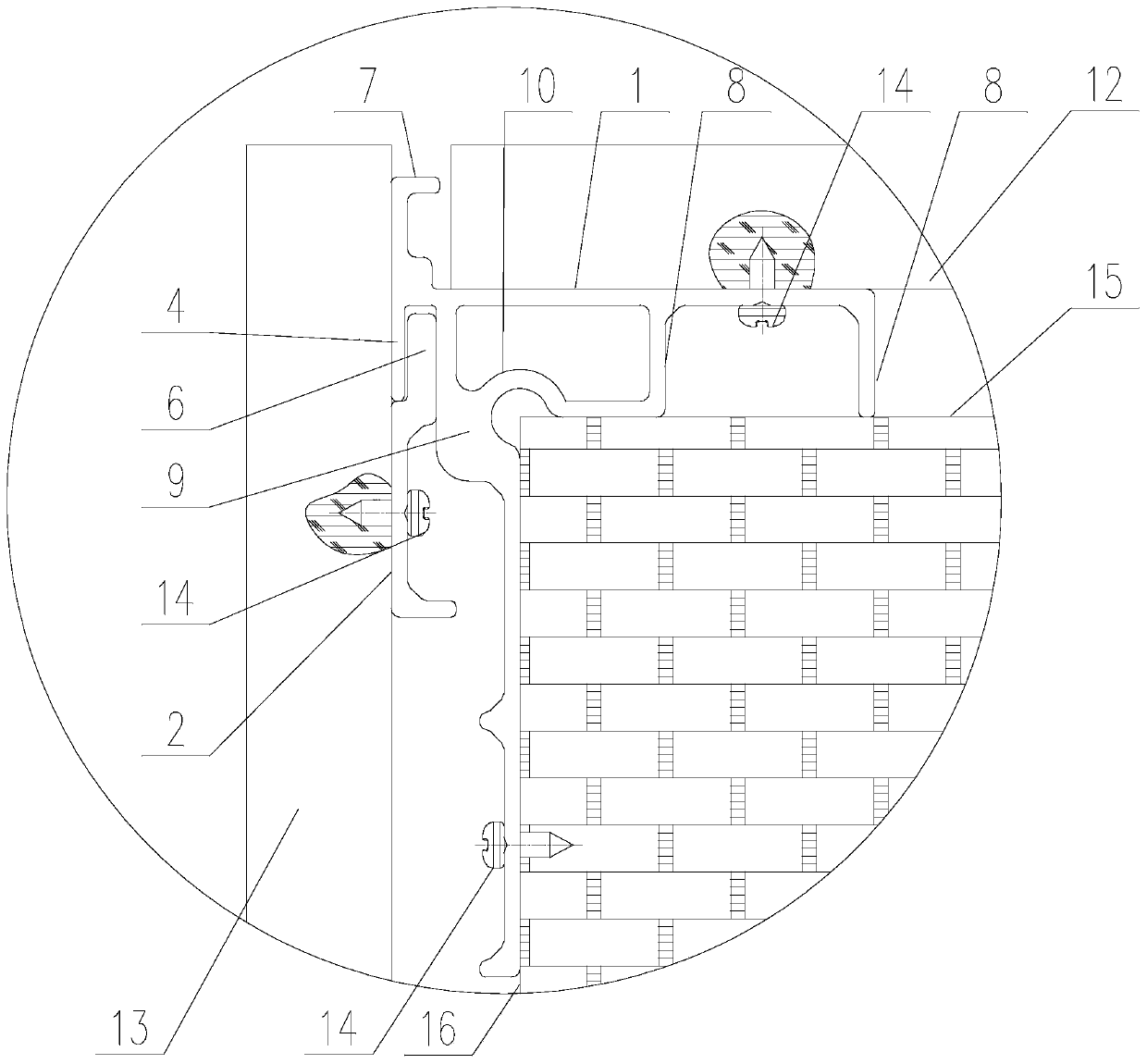 Wall decorative panel assembly