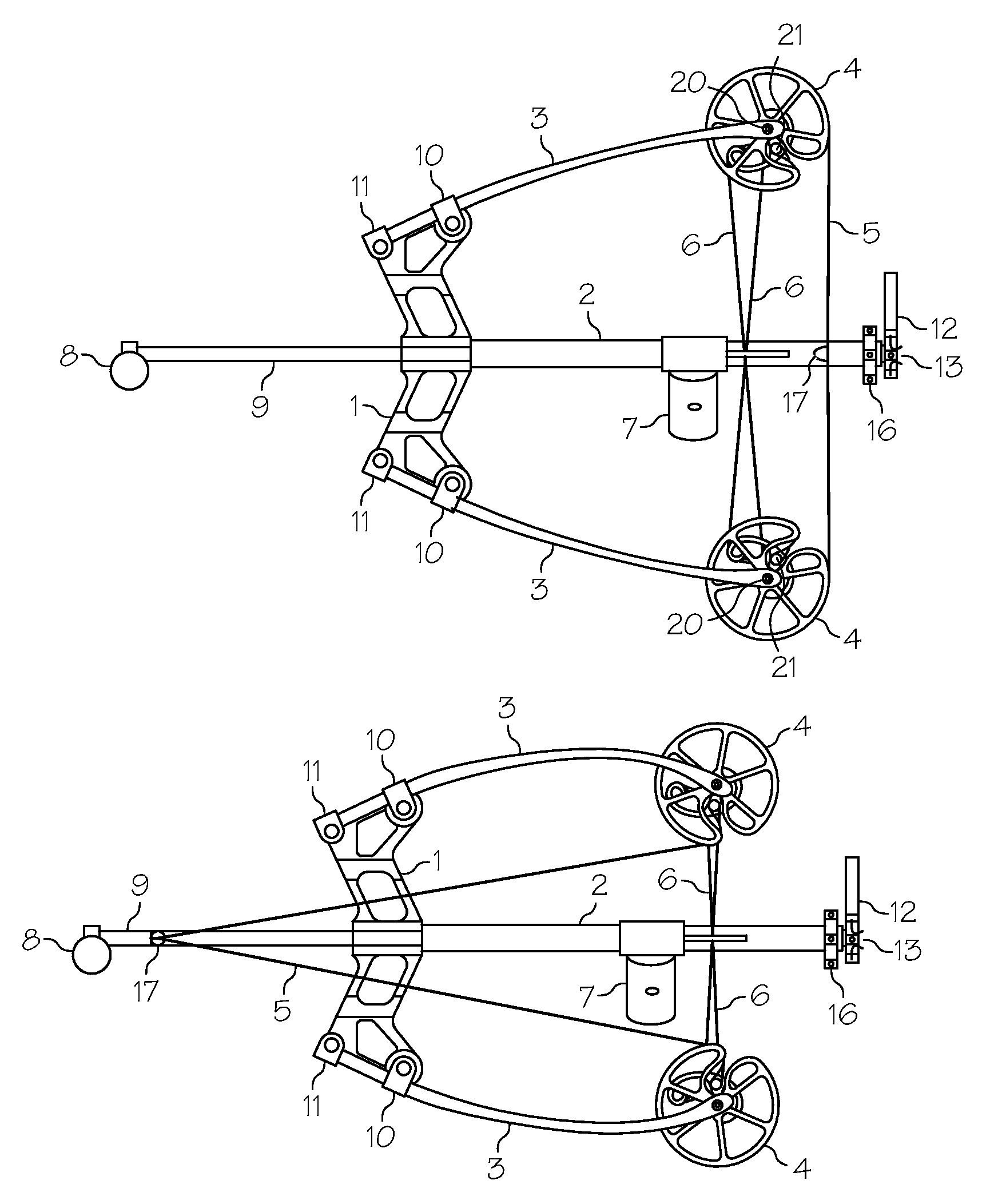 Reverse energy bow