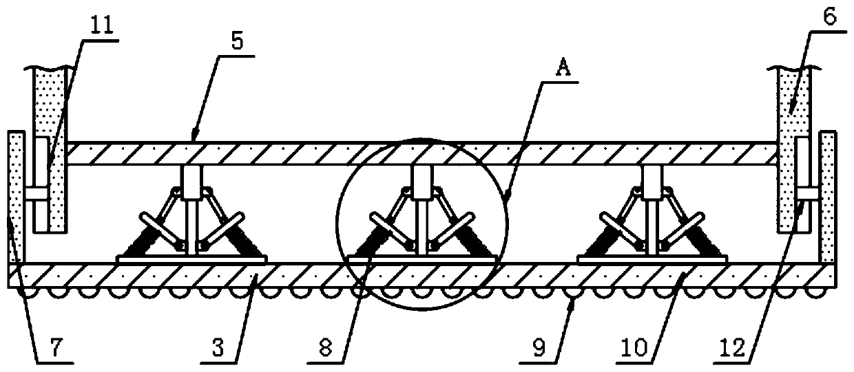 External wall painting hanging basket structure for building construction