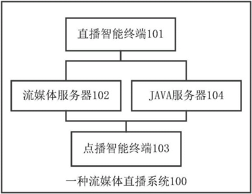 Streaming media live broadcast method and streaming media live broadcast system