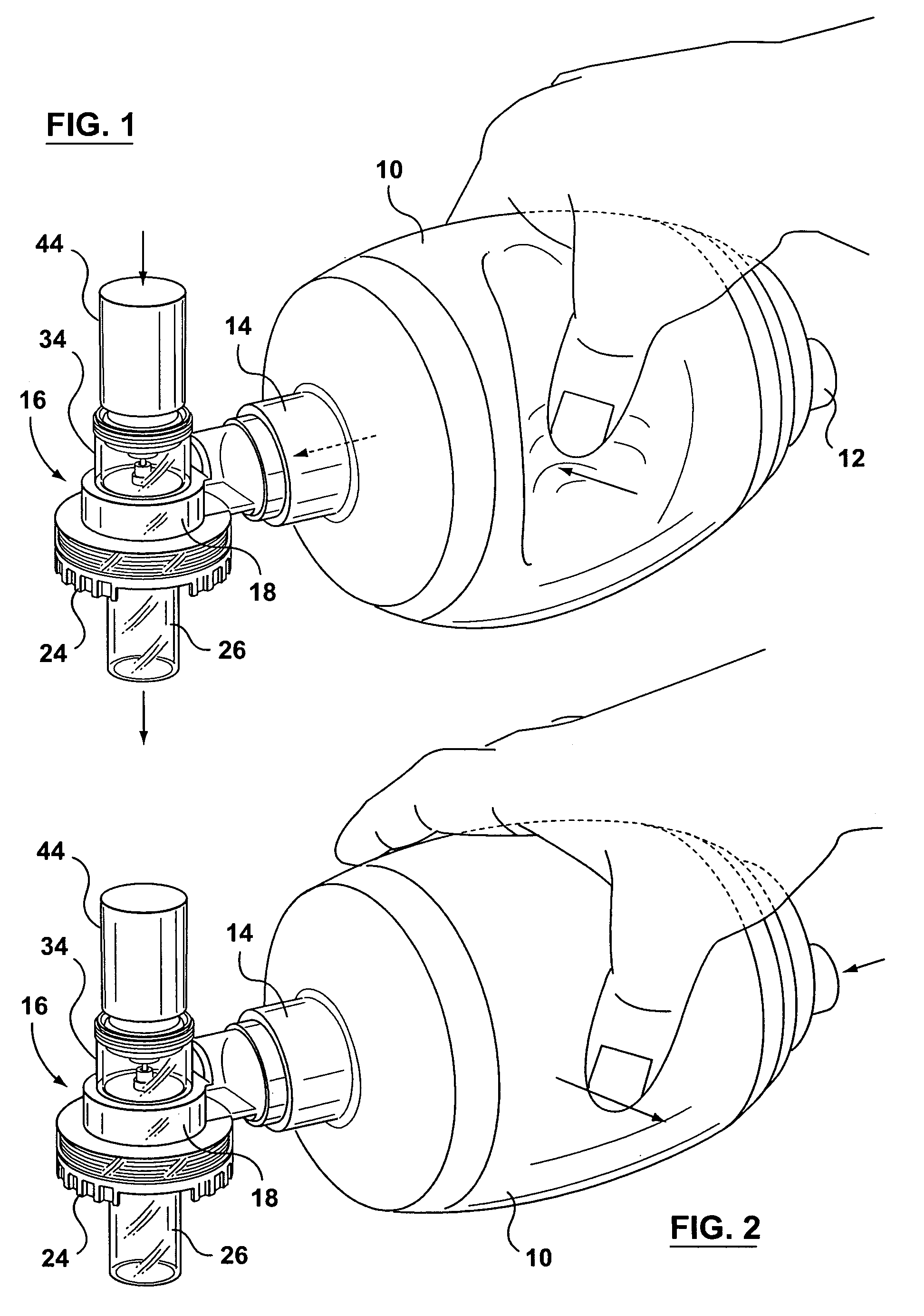 Manually-operable resuscitators