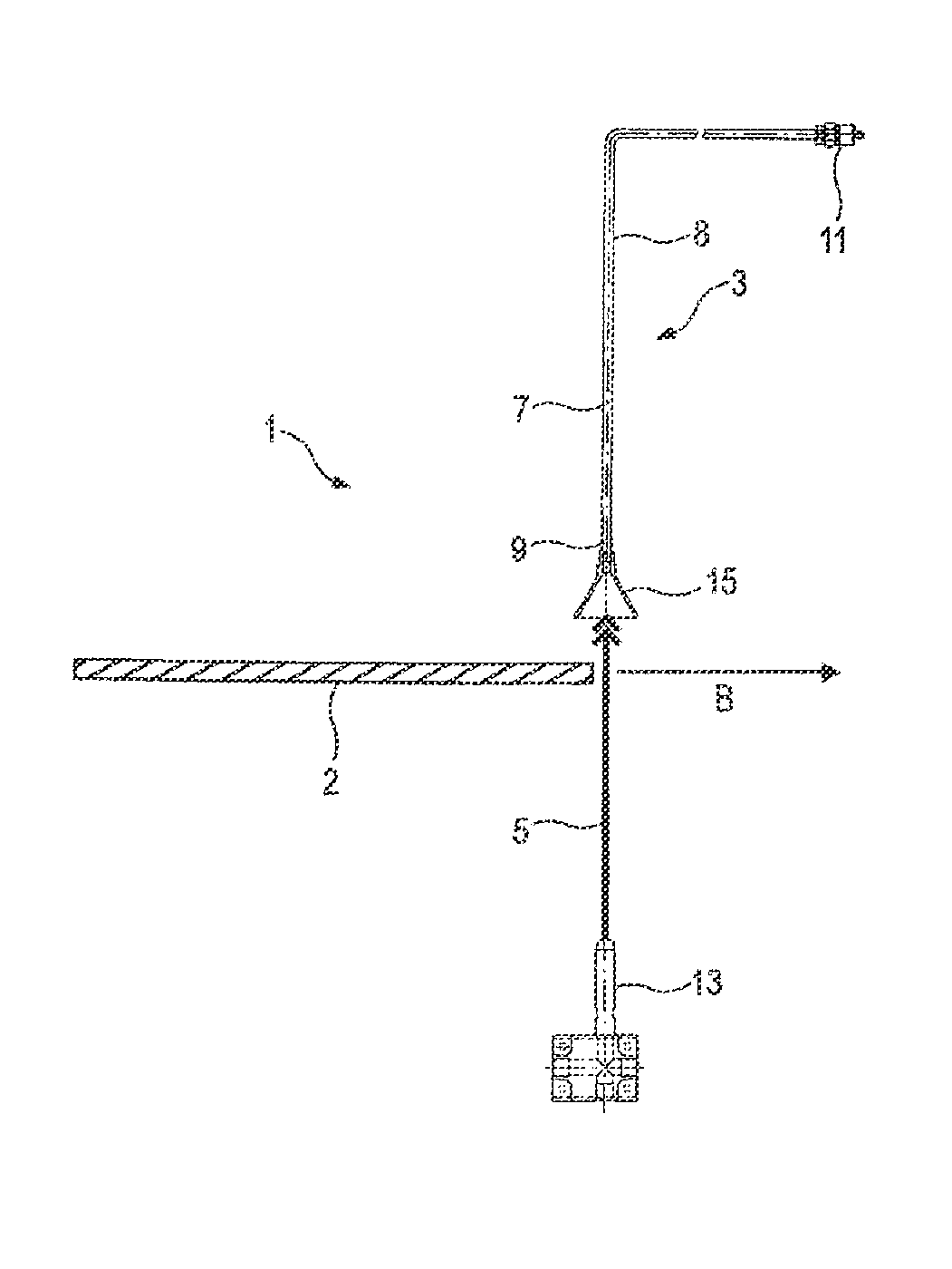 Detection device for metal strips or plates