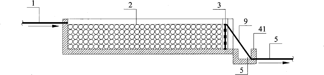 Drop biological aerated filter suitable for biological pretreatment of micro-polluted water source