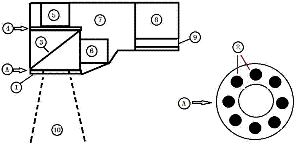 Projection type vein indicating instrument