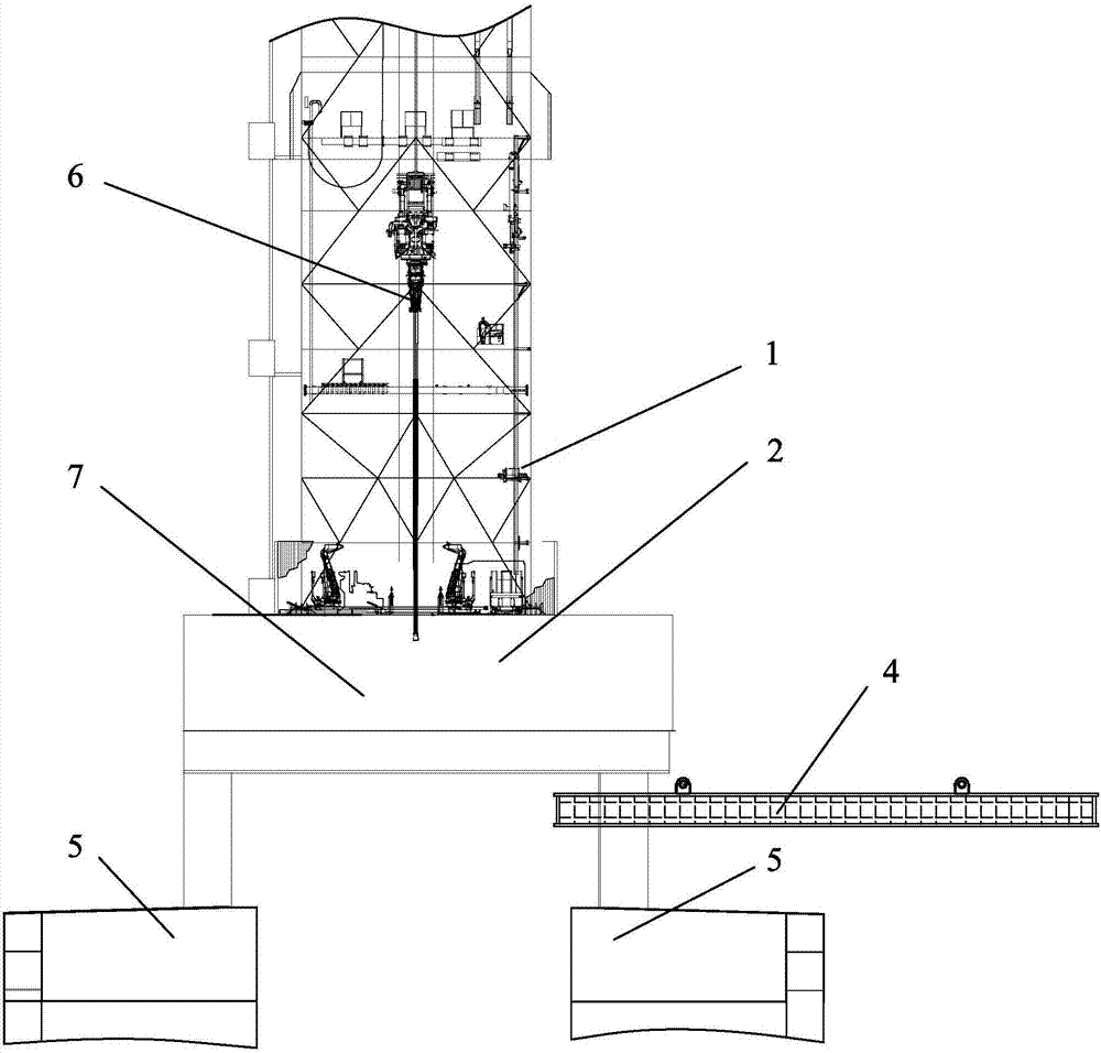 Test method for testing derrick strength