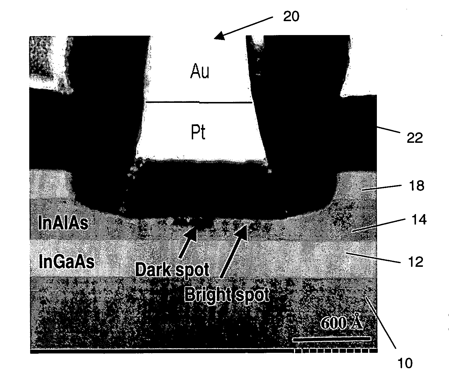 High electron mobility transistor (HEMT) structure with refractory gate metal