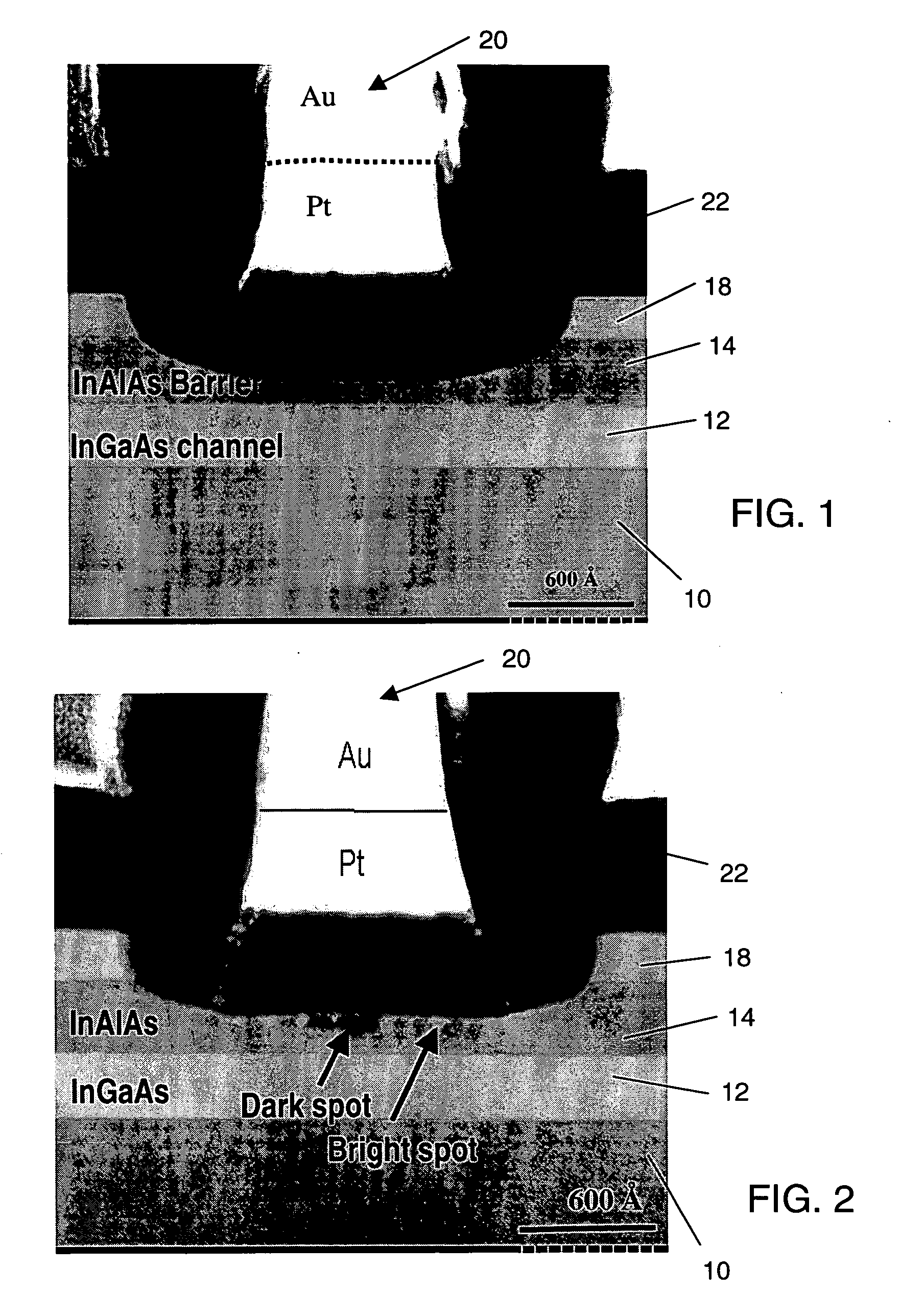 High electron mobility transistor (HEMT) structure with refractory gate metal