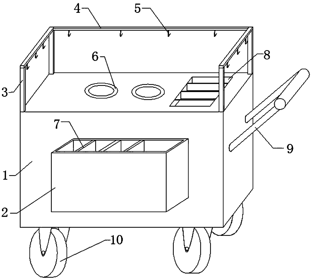 Storage device for door and window processing tools