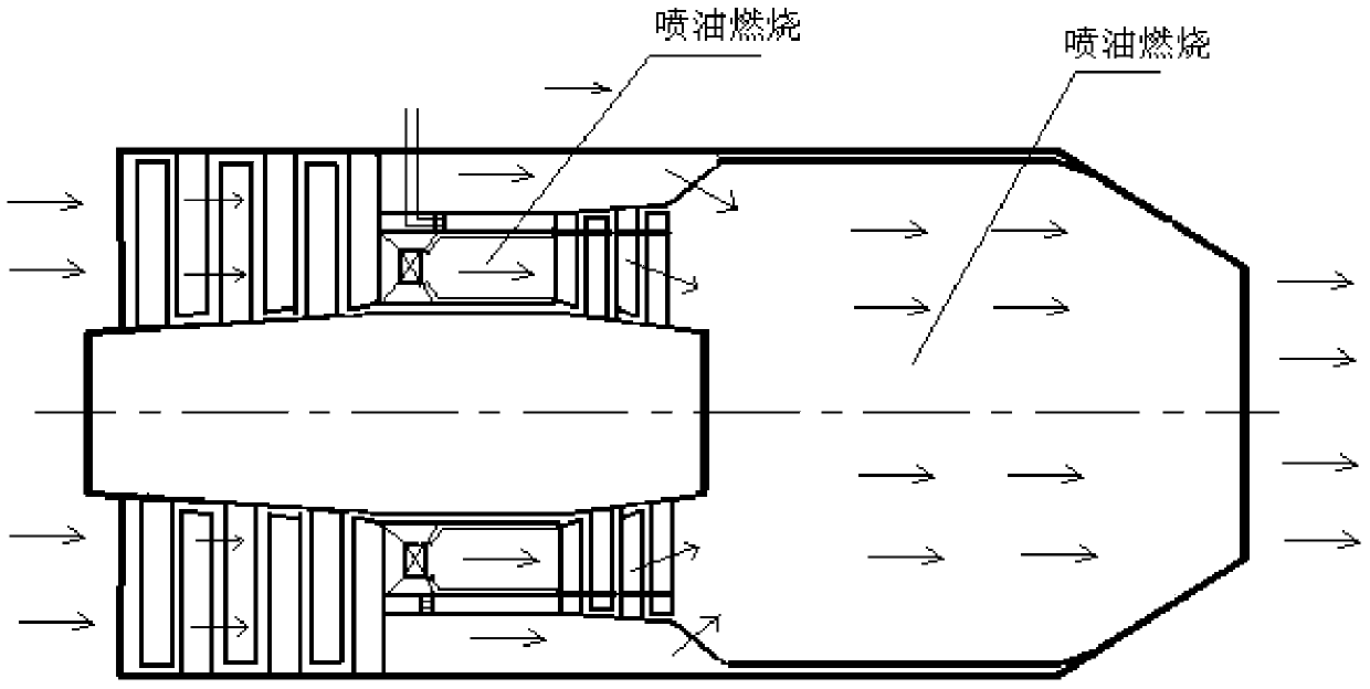 Variable-cycle air turbine combined engine of rocket