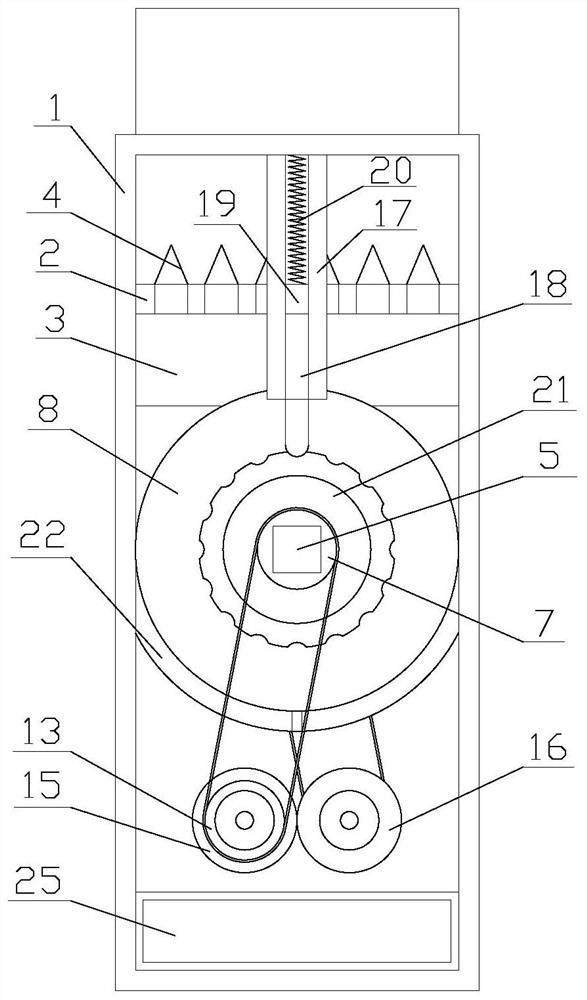 A glass crushing device