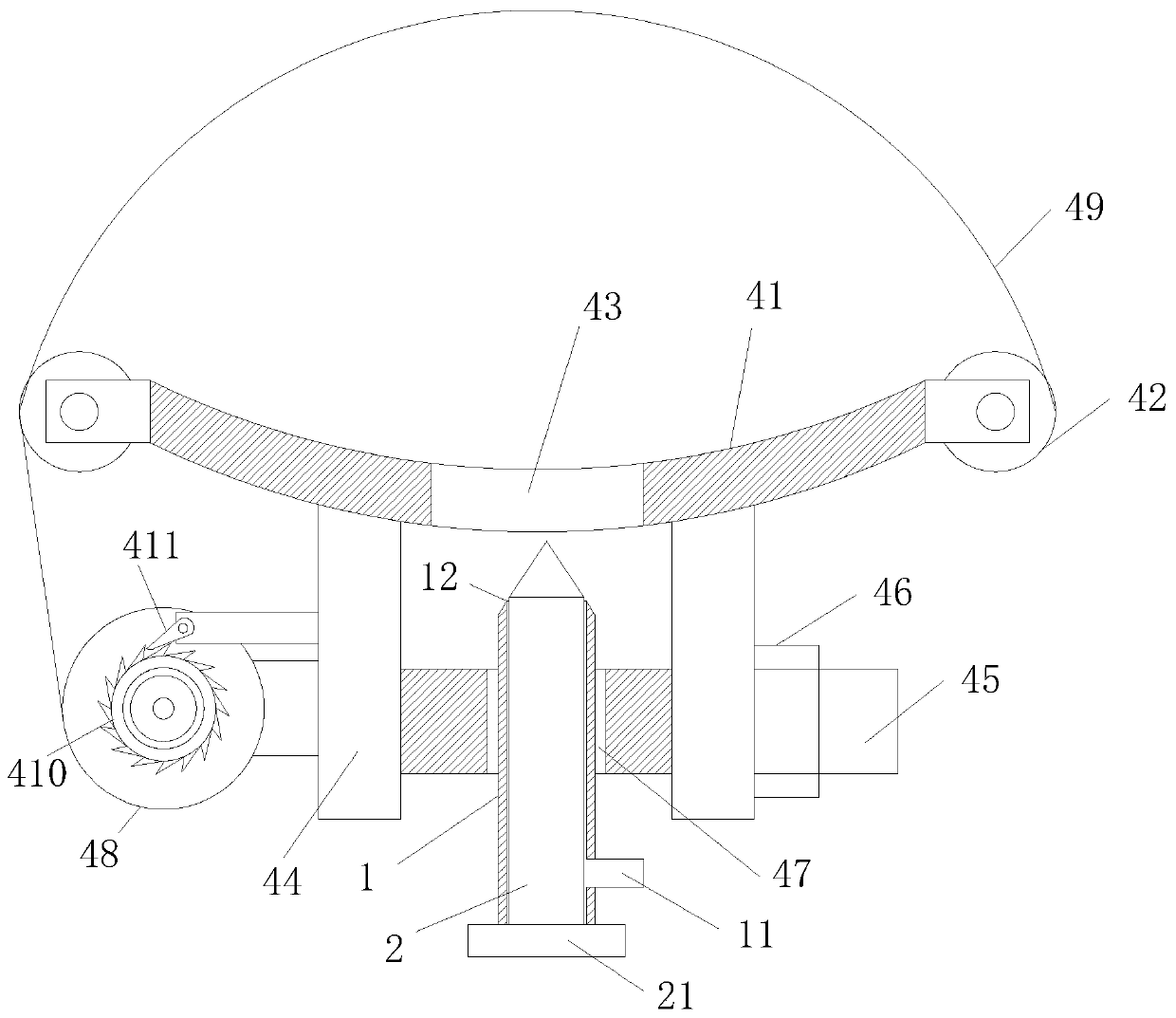 Needle head and plant infusion device containing same