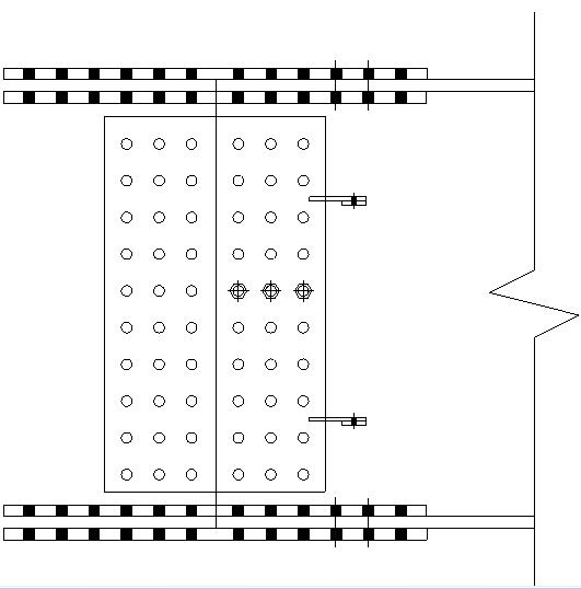 H-shaped steel beam bolt joint construction method