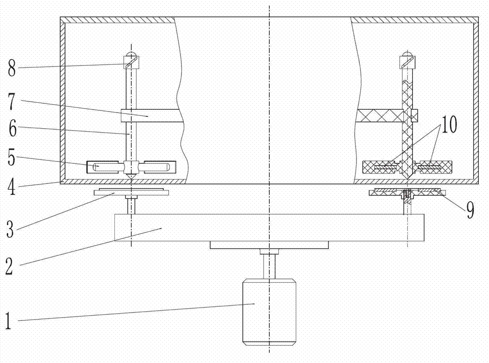 Planetary magnetic stirring device