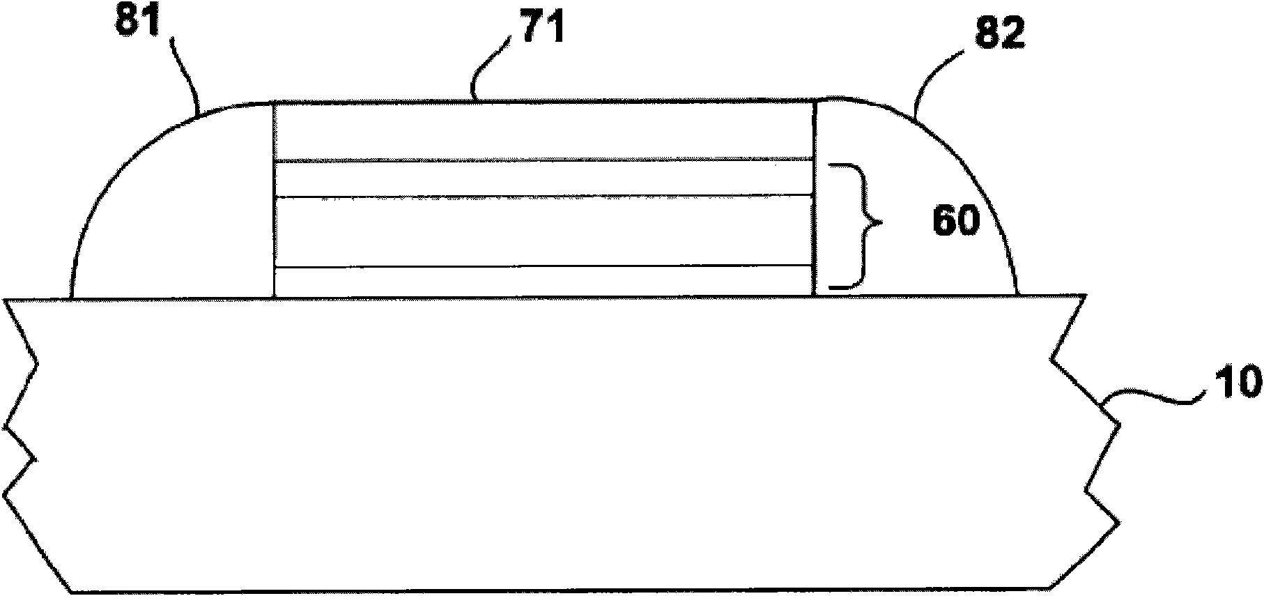 Method of manufacturing oxygen-nitrogen-oxygen laminated structure and gate