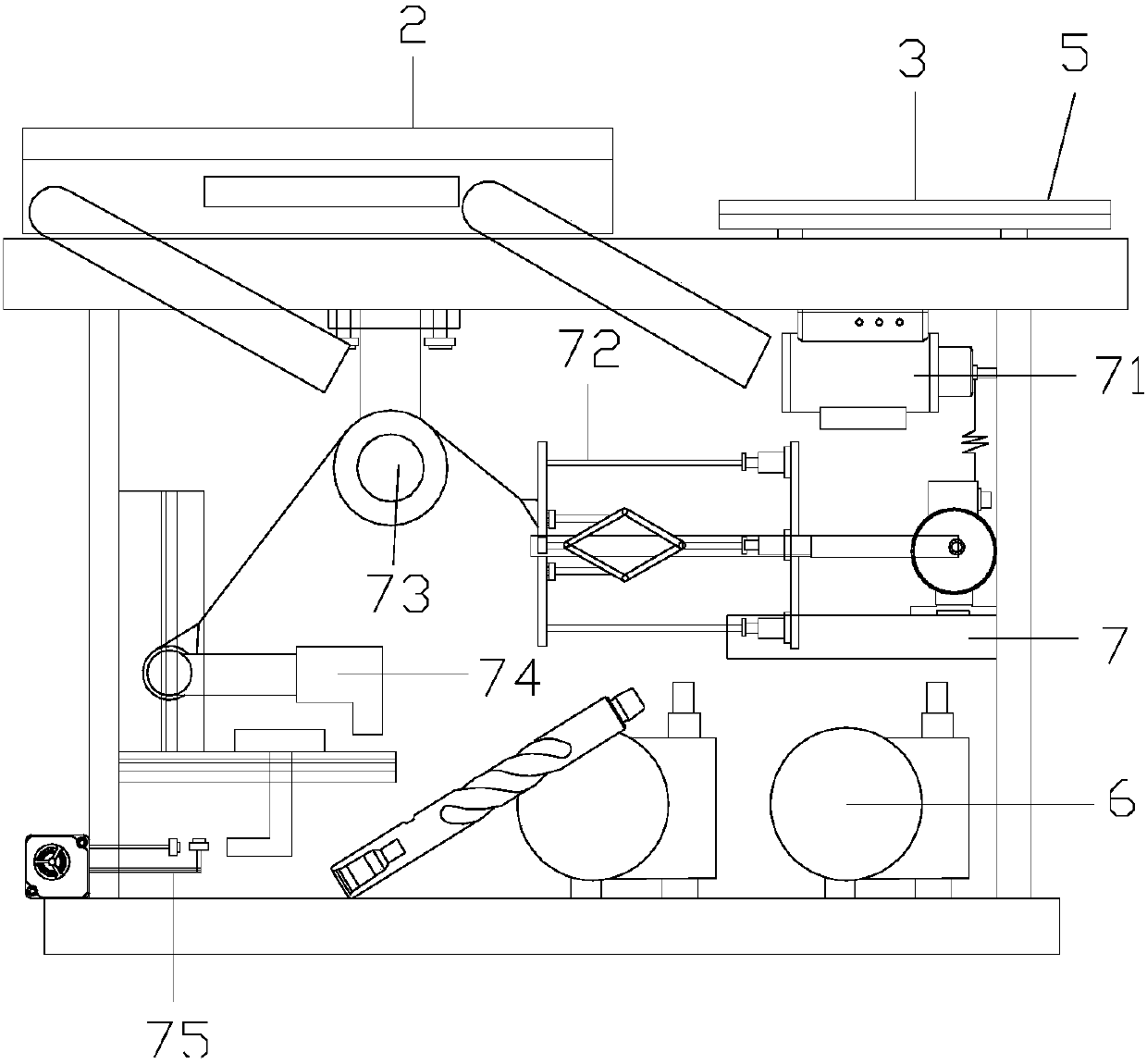 Novel coiled plastic bag packaging machine