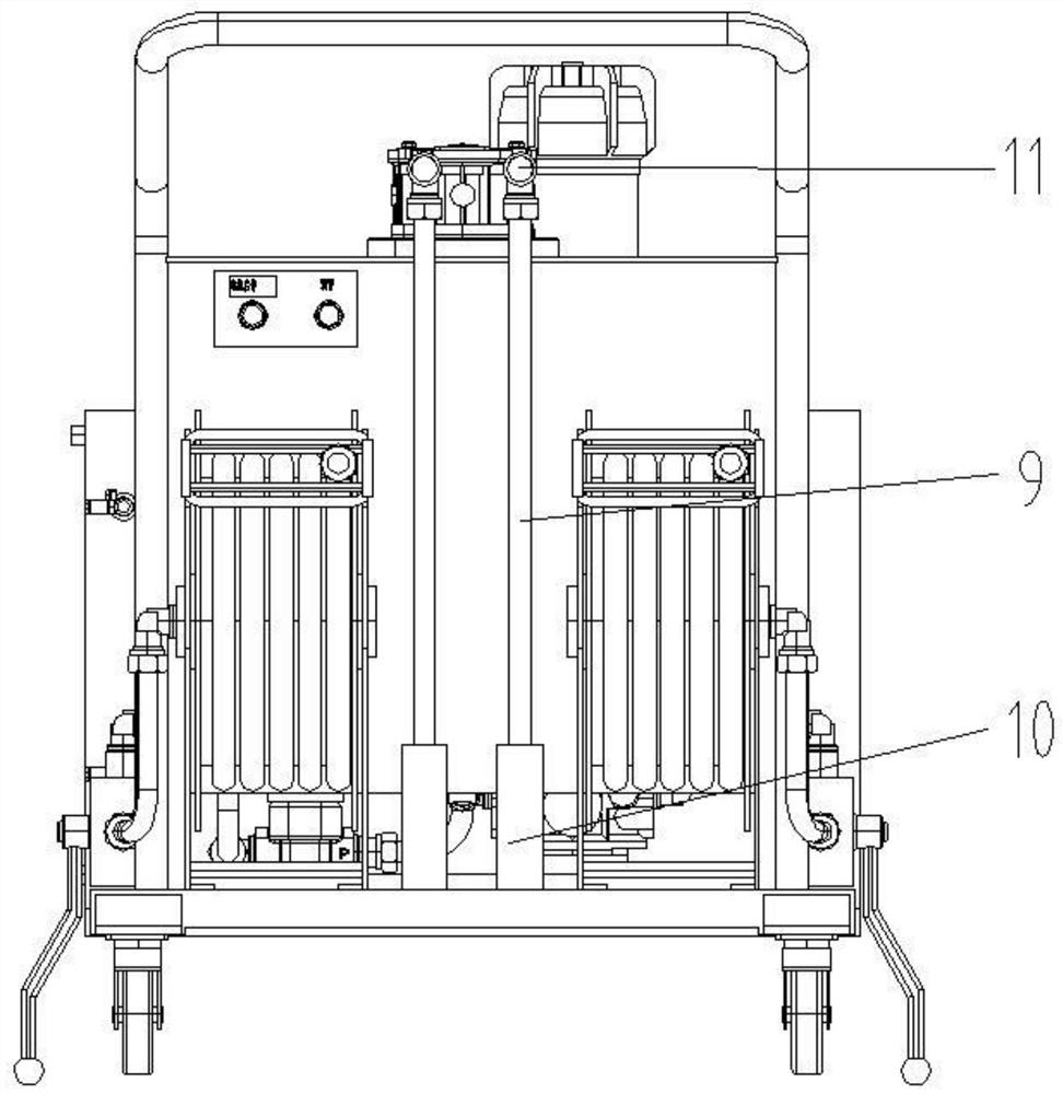 Online mobile intelligent oil detection and purification device